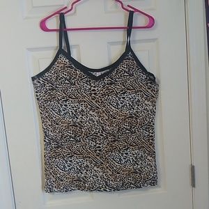 Leopard print tank top